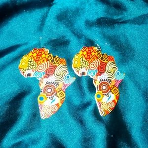 NEW MULTICOLORED AFRICAN THEMED EARRINGS